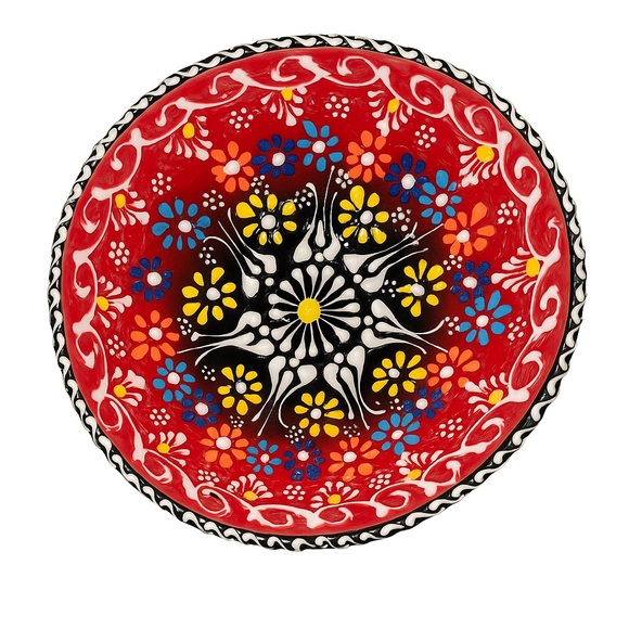 Turkish Hand-Painted Bowl NWOT - Picture 3 of 6